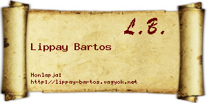 Lippay Bartos névjegykártya